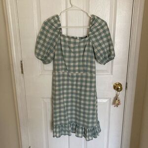 Green Checkered  Dressed